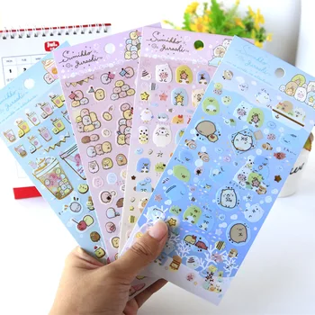 

1set/1lot Kawaii Stationery Stickers Corner creature Decorative Mobile Stickers Scrapbooking DIY Craft Stickers