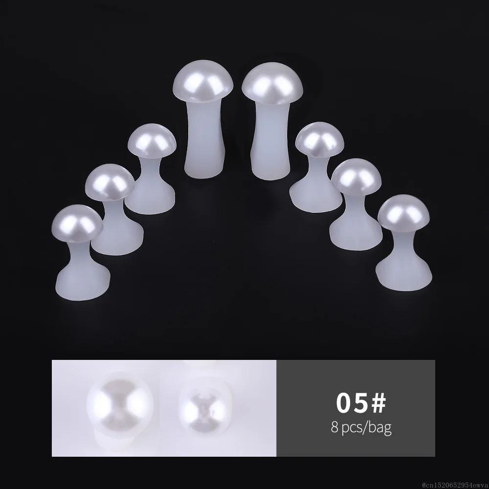 

8pcs Pearl Silicone Toe Separator for Nail Polish Foot Finger Divider Form Manicure Pedicure Care Hallux Valgus Nail Art Tool