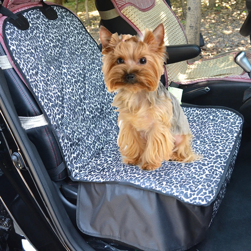 Принадлежности для домашних животных, чехол на переднее сиденье, аксессуары для транспорта, 1 шт., для автомобиля, с леопардовым принтом