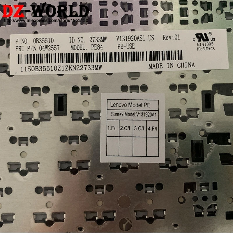 Inglês dos Eua Teclado para Lenovo Novo Thinkpad E430 E430c E435 E445 Laptop 04w2557 S430 E330 E335 - Imagem 3
