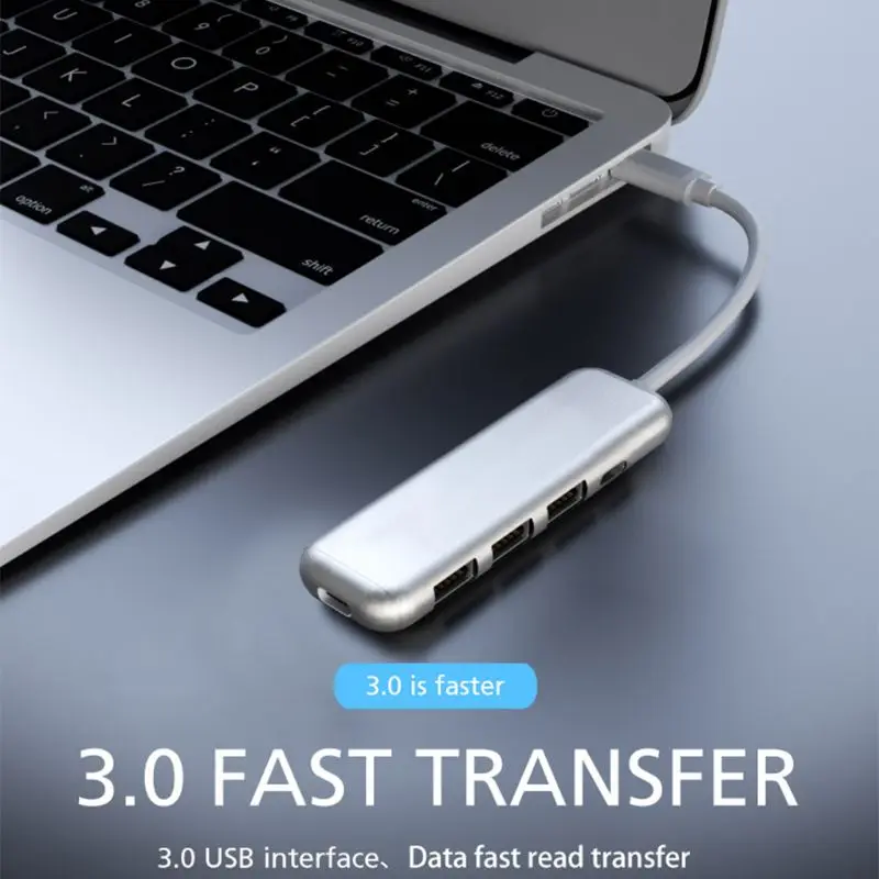 USB C концентратор тип C к HDMI USB 3,0 с SD/TF кард-ридер слот для MacBook/MacBookPro/samsung/huawei