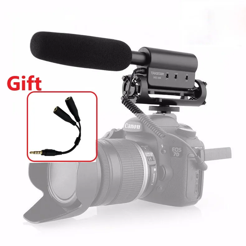 Top Quality Takstar SGC-598 DV SLR Camera Style Microphone External For Photography Interview | Электроника