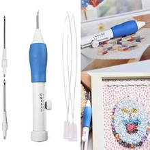 

Embroidery Punch Needle Kit Stitching Tool Set Magic Embroidery Needle Pen Weaving Tool Knitting Sewing Tools for DIY Sewing