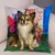 Lovely Pet Animal Pillow Case Decor Cute Little Dog Chihuahua Pillowcase Soft Plush Cushion Cover for Car Sofa Home 45x45cm 41