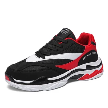 

New Style Running Shoes For Men Sneakers Zapatillas Hombre Sport Shoes Male Trainers Cow Split Athletic Outdoor Men Sh QD-8509