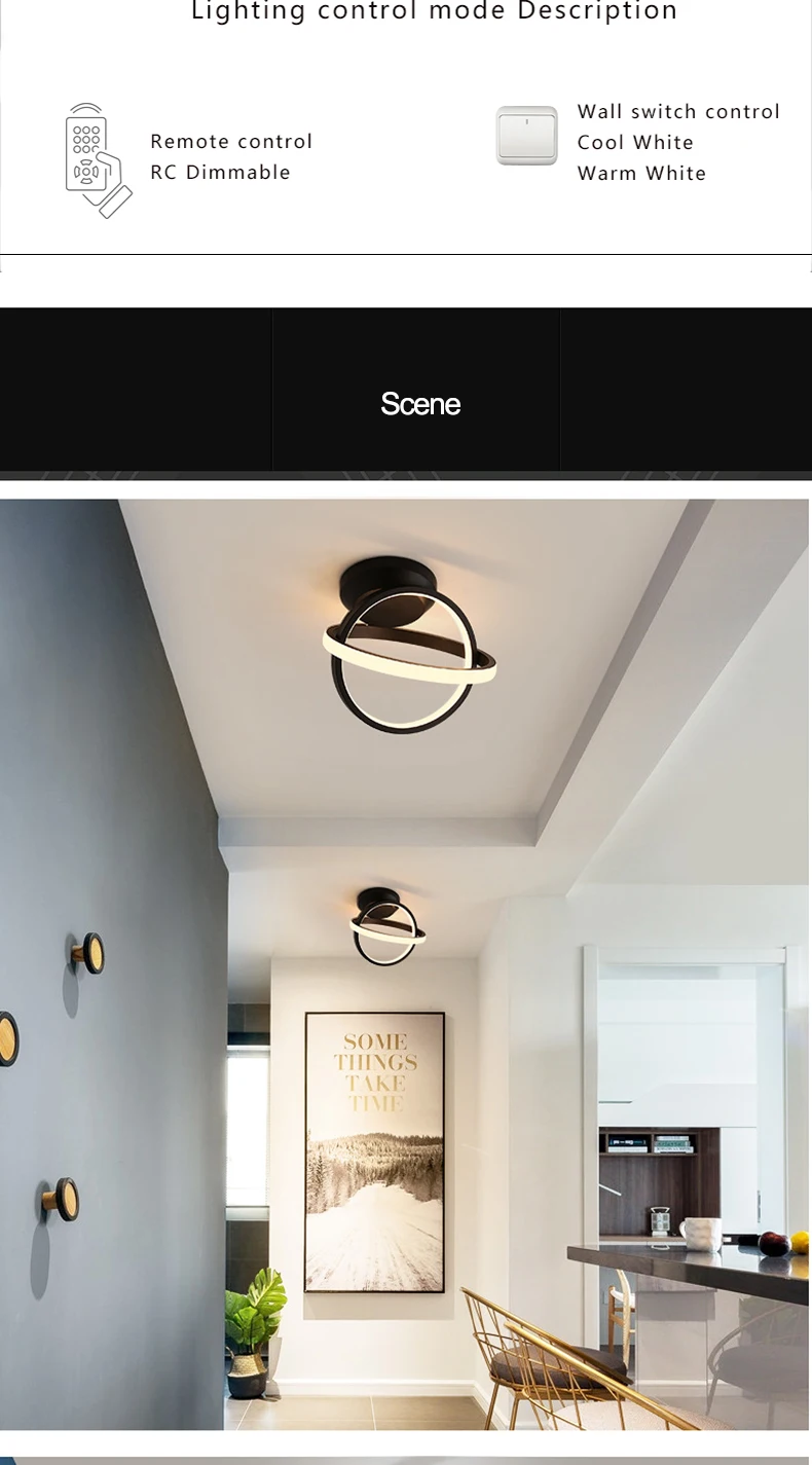 led简约现代过道走廊吸顶灯双圆圈衣帽间厨房玄关阳台ins北欧灯具-tmall_02