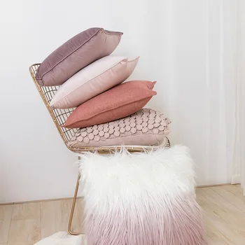 

Pink Style Plush Pillowcase,Decorative New Luxury Series,Stereoscop Throw Pillow Case,Cushion Cover for Sofa,Bedroom Living Room