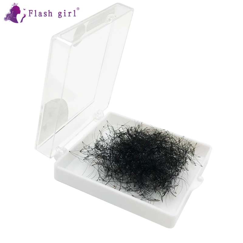 

Flash girl per box 1000fans beautiful 3D11MM short stem premade fans Russia Volume eyelashes extensions