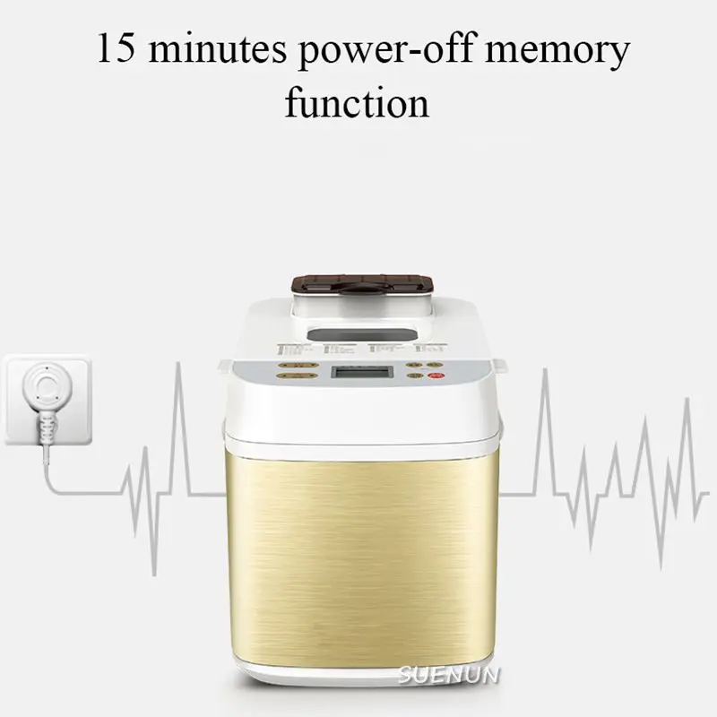Automatic Electric Bread Maker Intelligent Fruit Bread Cake Baking Machine Toast Breadmaker Yogurt Fermenter Dough Mixer bread machine