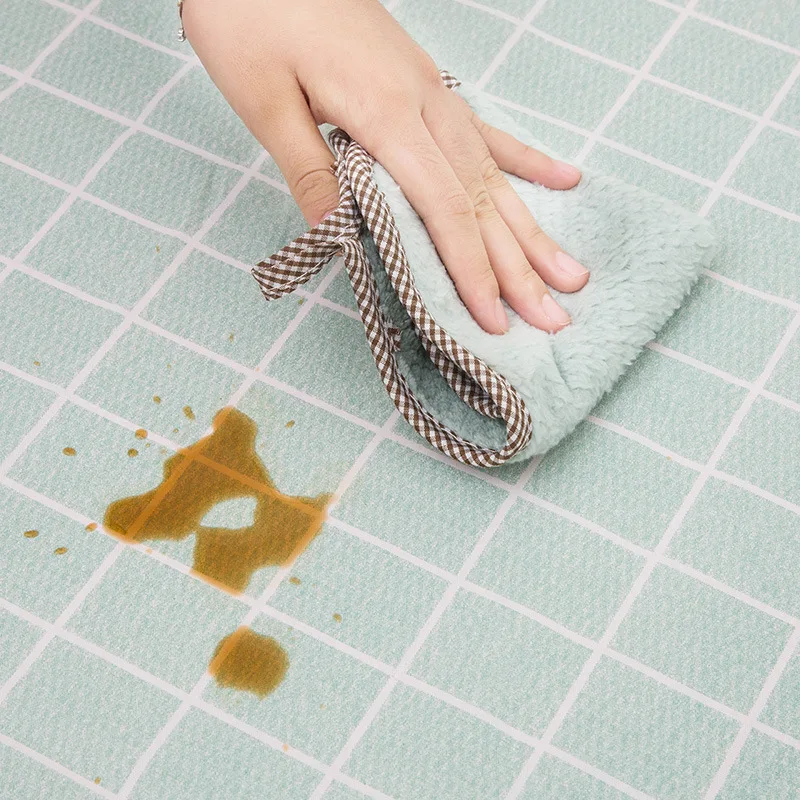Waterproof Oil-proof Tablecloths Rectangular Tablecloth Printed Lattice Dining Tablecloths Anti-scalding Tabl Cover Table Cloth