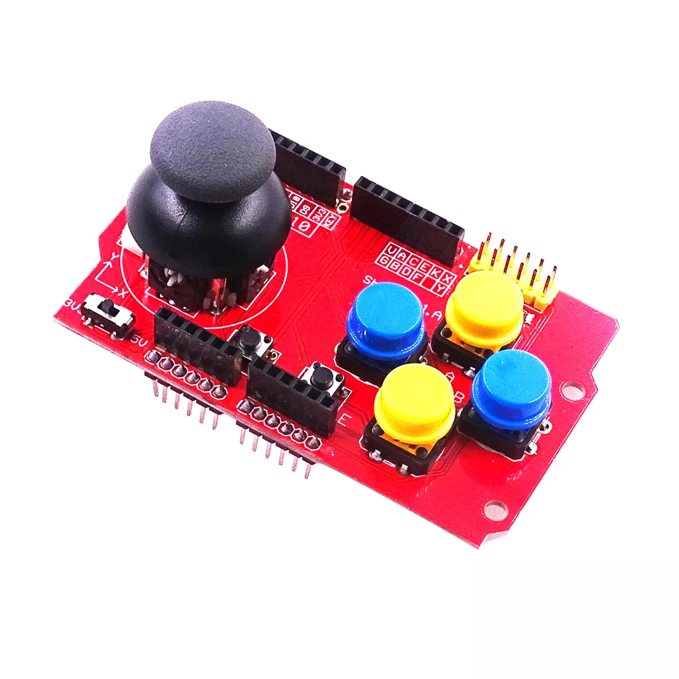 Щит джойстика для Arduino Плата расширения аналоговый клавиатура и Мышь Функция |