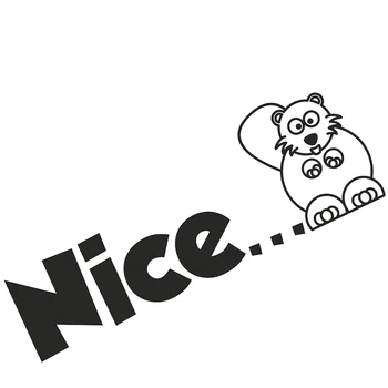 

15*10.6cm Nice Beaver Car Motorbike JDM RAT Decal Funny Graphics Cute And Interesting Fashion Sticker Decals