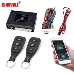 Sistema de alarma de coche Universal, Kit de cerradura de puerta Central remota, aplicación sin llave con control remoto, sistema de entrada