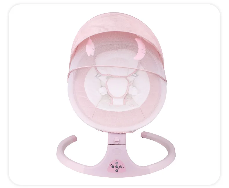 Newborn Baby Bassinet Bed Cradle Baby Rocking Chair Electric Sleeping Swing Remote Control Bluetooth Music with Cushion 0-12M