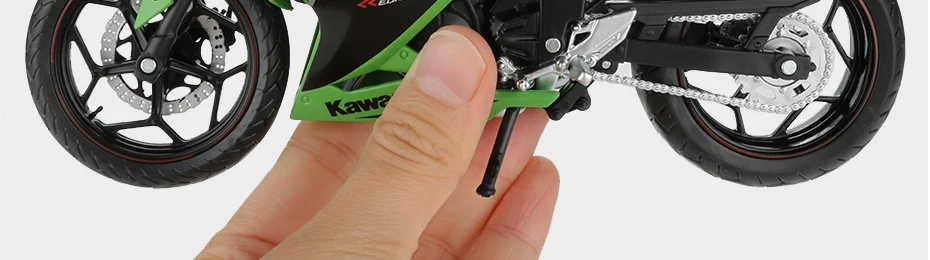Automax 1:12 мотоциклетная игрушка Ninja H2R/250 сплав горный велосипед внедорожный мотоцикл Мотоциклы игрушки для детей
