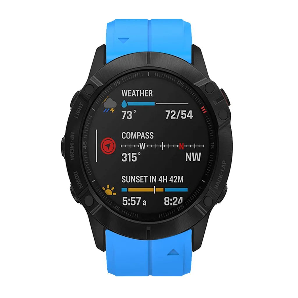 Силиконовый быстроразъемный ремешок для часов Garmin Fenix 6X/Fenix 6XPro быстроразъемный силиконовый ремешок Easyfit