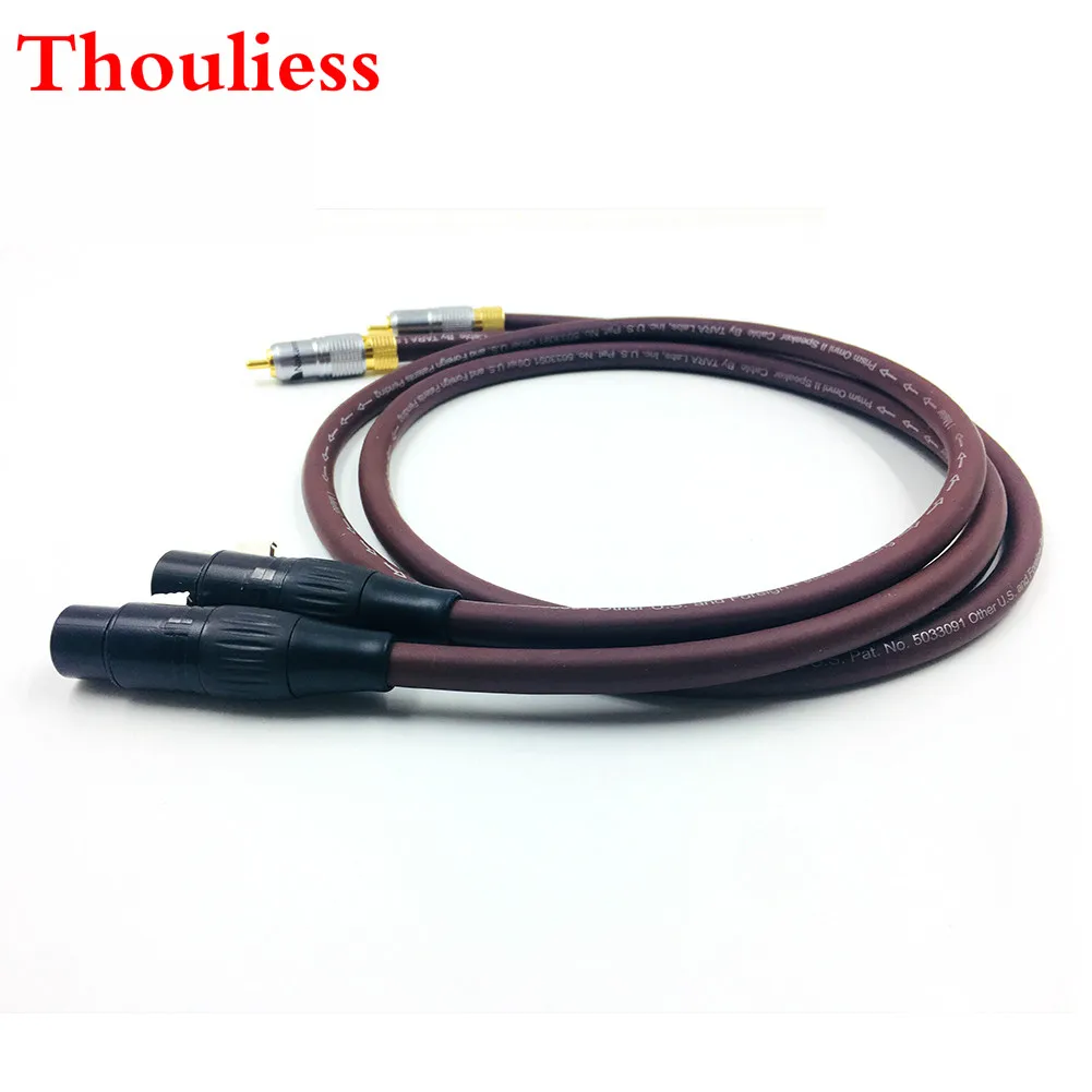 Thouliess пара Nakamichi 2RCA штекер на 2 XLR Женский кабель RCA соединение аудиокабель