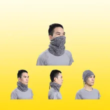 Волшебная повязка на голову, зимняя флисовая грелка на шею, наполовину маска для лица, шарф для холодной погоды, капюшон для сноуборда, велосипеда, бандана, головные уборы для мужчин