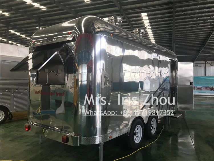 Airstream фургон для продажи еды грузовики корзина с закусками хот-дог гамбургер мороженое тяги тележка фаст-фуд трейлер