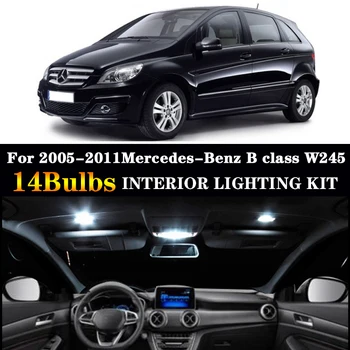 

14pcs LED license plate bulb interior light Kit For Mercedes For 2005-2011Mercedes-Benz B class W245 B150 B160 B170 B180 B200