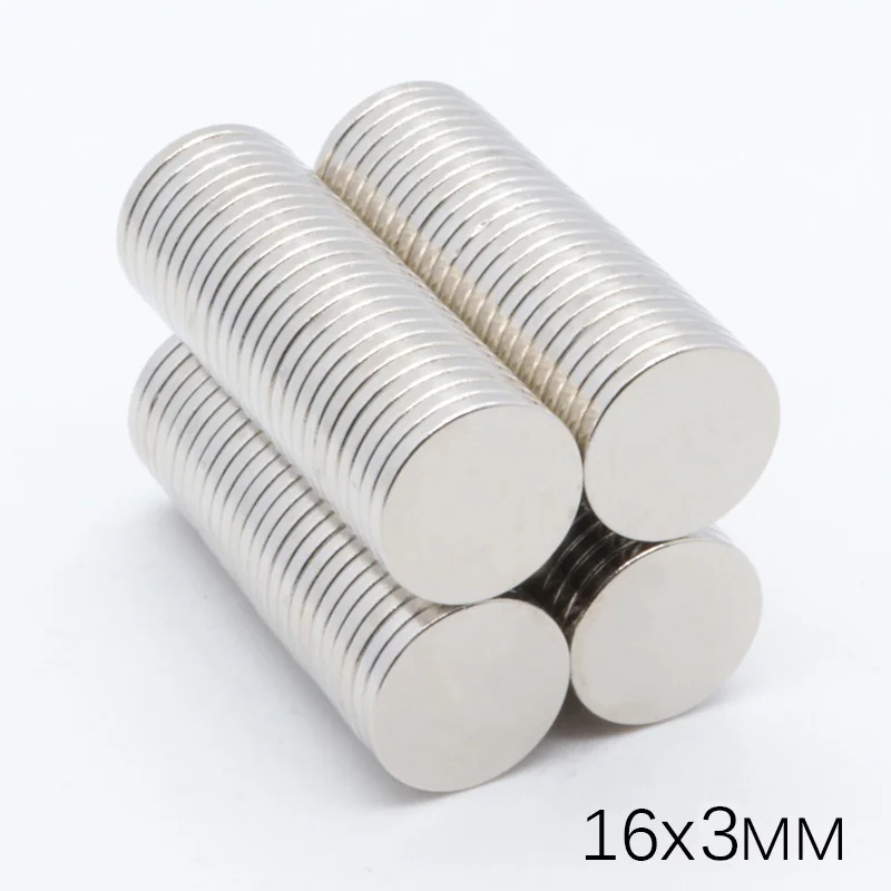 50 шт. 16x3 мм Super Strong супер сильные 16 мм x 3 мм мощный диск Круглый Магнит Редкоземельные перманентнеы неодимные магниты 16*3 мм