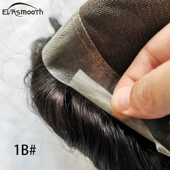 

Evasmooth Toupee Men Indian Remy Human Hair Wigs Men Hair System Human Toupee Men Wig Lace 6*8/6*9/7*9/8*10 Male Hair Prosthesis