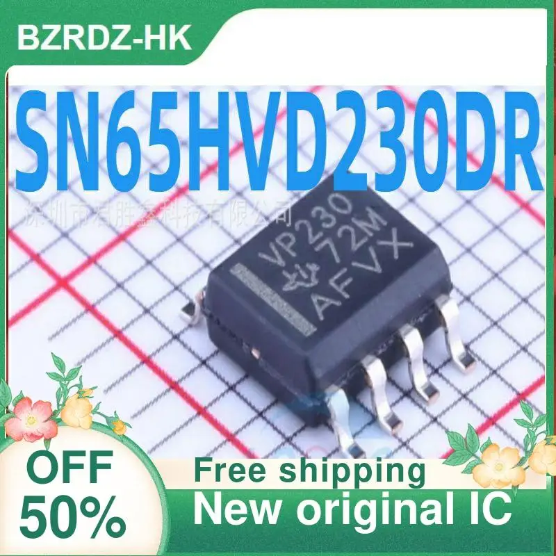 

2-10PCS/lot SN65HVD230DR VP230 3.3V SOP-8 65HVD230 New original IC