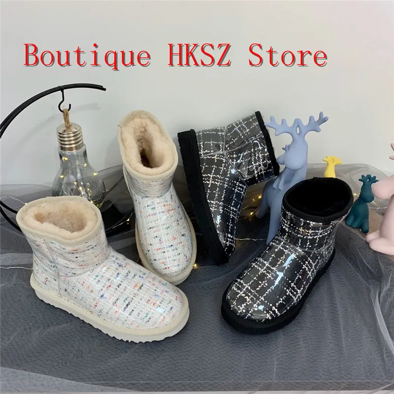 

super quality Winter Classic novelty series uppers Snow boots Nano waterproof fur integration Women boots size 35-40