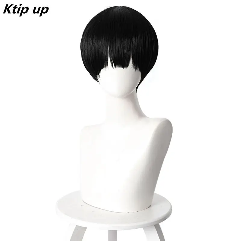 

Ktip Up Anime Jibaku Shounen Hanako-kun Hanako Kun Cosplay Wig Black Short Synthetic Hair Costume Role Play Wigs Pelucas