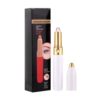 

White USB 150MAh Electric Eyebrow Trimmer Pen Hair Remover Eyebrow Razor/Epilator Painless Multifunction Eye Brow Trimmer Face S