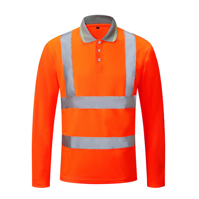 Reflective Shirts High Visibility Working T-shirt with Reflection Tapes Road Traffic Construction Security Tops Workwear