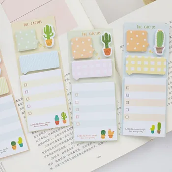 

1 Pcs Cute Plant Cactus N Times Sticky Notes Stationery Stickers Scrapbooking Papeleria Planner Memo Pads Planner Notepads