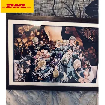 

13" Anime ONE PUNCH-MAN 3D Stereograph Hand Made Picture Frame Decoration Painting Paper Gallery Action Figure Toy BOX 32CM V517