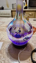Aroma Diffuser Glass-Vase Essential-Oil Cool-Mist-Humidifier Waterless Auto Light And