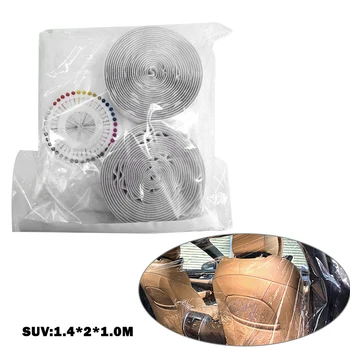 

Car PE film taxi partition film partition curtain Universal Car PE S Steering Wheel Cover Dust Car Repair Cover