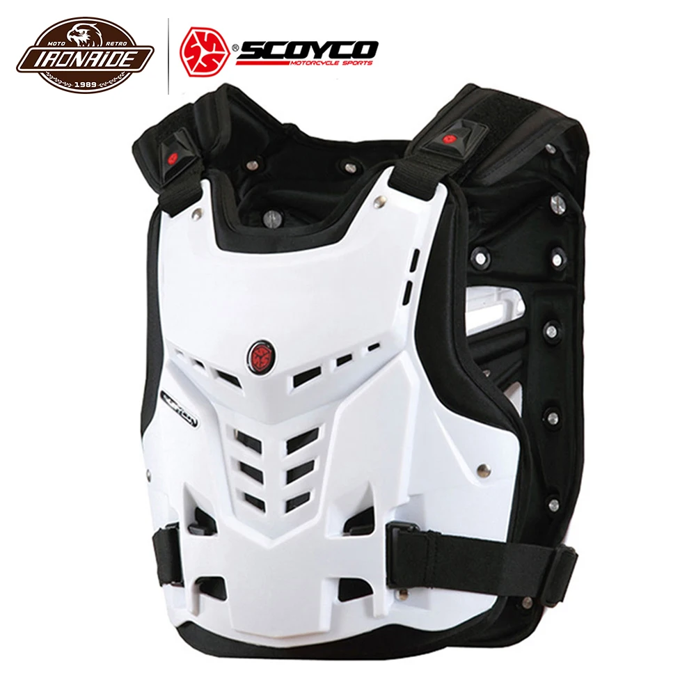 SCOYCO мотоциклетная броня, мотоциклетная защита, мотоциклетная защита на грудь, защита на спине, броня для мотокросса, гоночный жилет, защитное снаряжение