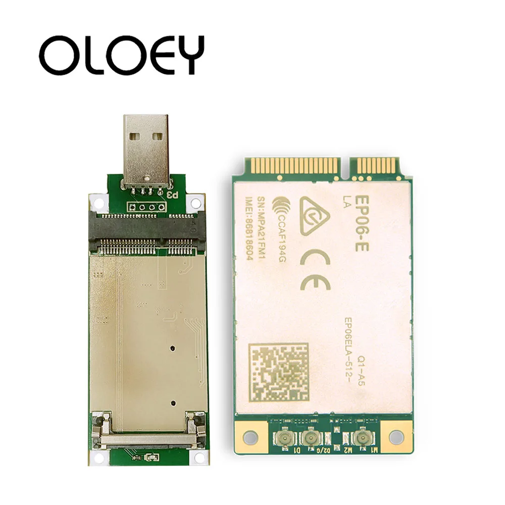

EP06-A EP06ALA-512-SGAD / EP06-E EP06ELA-512-SGA With Mini PCIE USB Adapter LTE Advanced Cat6 4G Module Industrial Router Home