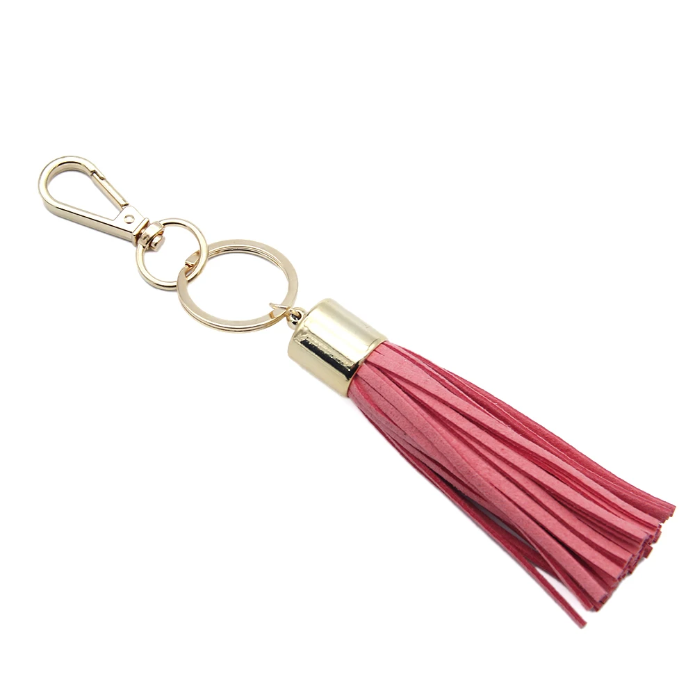 David accessories Лидер продаж из искусственной кожи брелок с кистями для Для женщин кожаный брелок мешок, 1Yc7654 - Цвет: 1086995006