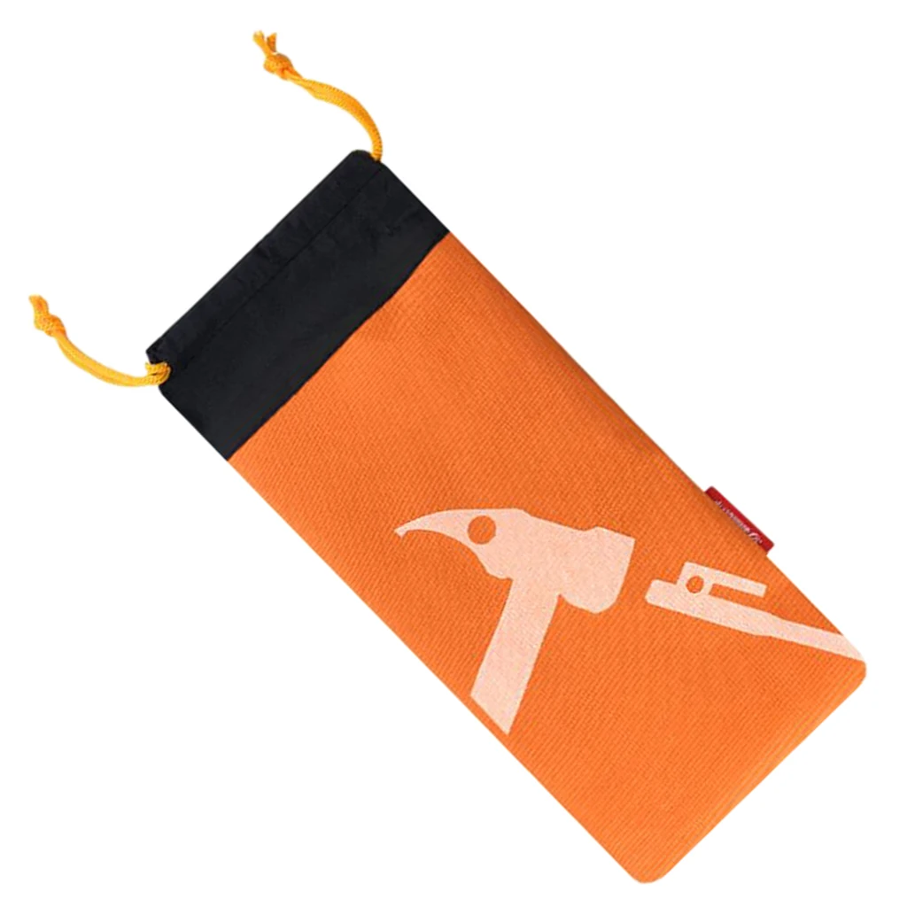 Тент колья мешок, Открытый Кемпинг палатки колышки гвозди сумка для хранения со шнурком чехол, Оксфорд материал, дополнительный цвет - Цвет: Оранжевый