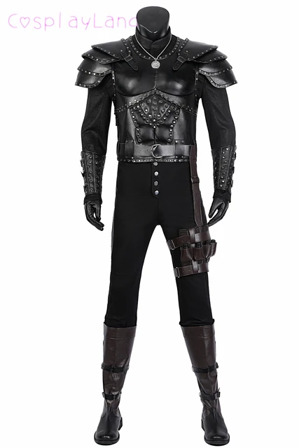 Larp Female Armor the Witcher Cosplay BLACK, Costume, Leather Armor Props  Medieval Fantasy 
