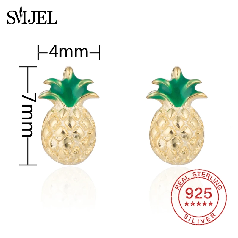 SMJEL, настоящее 925 пробы, серебряные серьги для женщин и детей, ювелирные изделия, модные милые серьги-гвоздики Пчелка в форме сердца, подарок для девочек - Цвет камня: 140