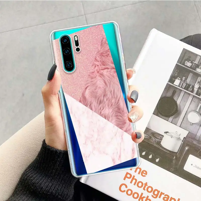 Золотой Розовый Блестящий чехол для huawei P20 P30 P Smart Z Plus P10 mate 30 10 20 Lite Pro силиконовый чехол для телефона - Цвет: TR078-8