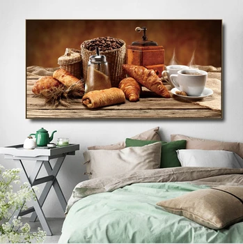 

DIY Food diamond painting cross stitch Still Life Kitchen decoration diamond embroidery Bread coffee patten diamond mosaic arts