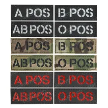 Tipo de sangue a + b + o + ab + remendo infravermelho positivo do ir revertido remendo militar a posição b pos cp multicam braçadeira distintivo