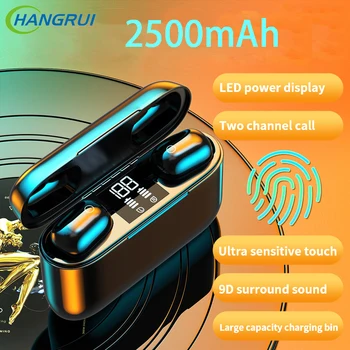 

2500 mah in ear M2 tws bluetooth earphone Wireless headphones touch control headset LED Display Earbuds sport fone de ouvido