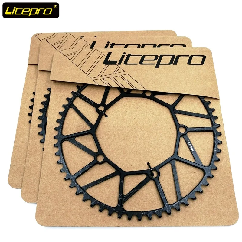 Litepro 8/9/10 Speed 130BCD Single Chainring 46T 48T 50T 52T 54T 56T 58T Front Chain Wheel 412 SP8 Folding Bike Road Bicycle | Спорт и