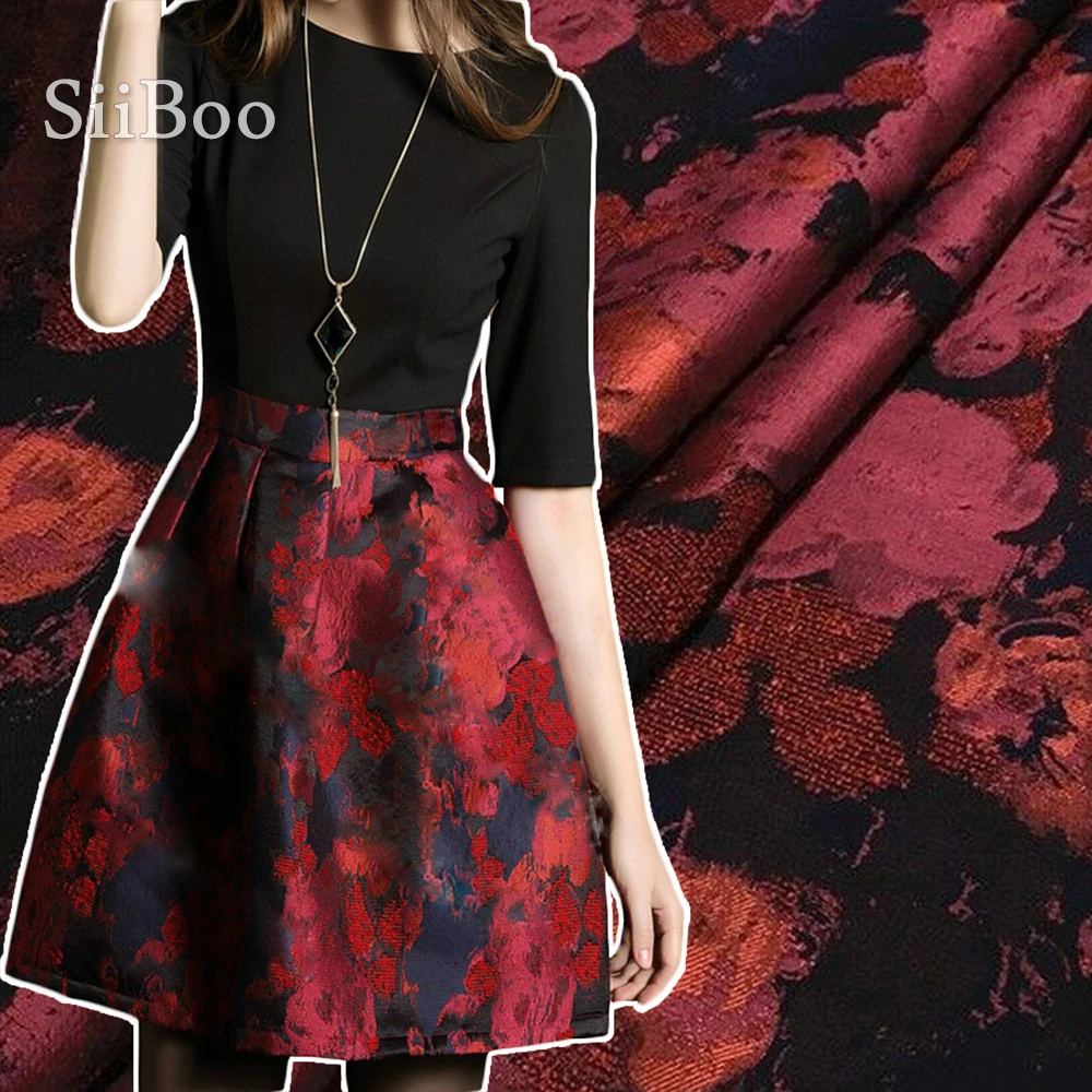 Американский стиль роскошный цветочный жаккардовый парчовый материал для