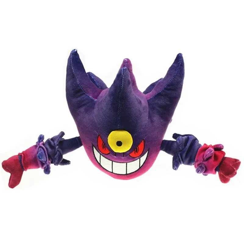 Takara Tomy Pokemon Mega Evolution Gengar Plush Haunter Doll Pikachu Anime  Toys Stuffed Gift For Children