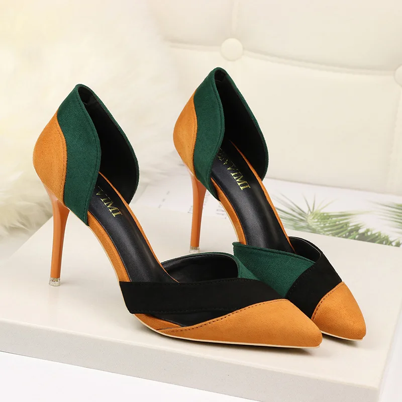 

Women Pumps Fashion High Heels Shoes Woman Pointed Wedding Shoes Sexy Classic Pumps thin heels Office Female Shoes Stiletto 41