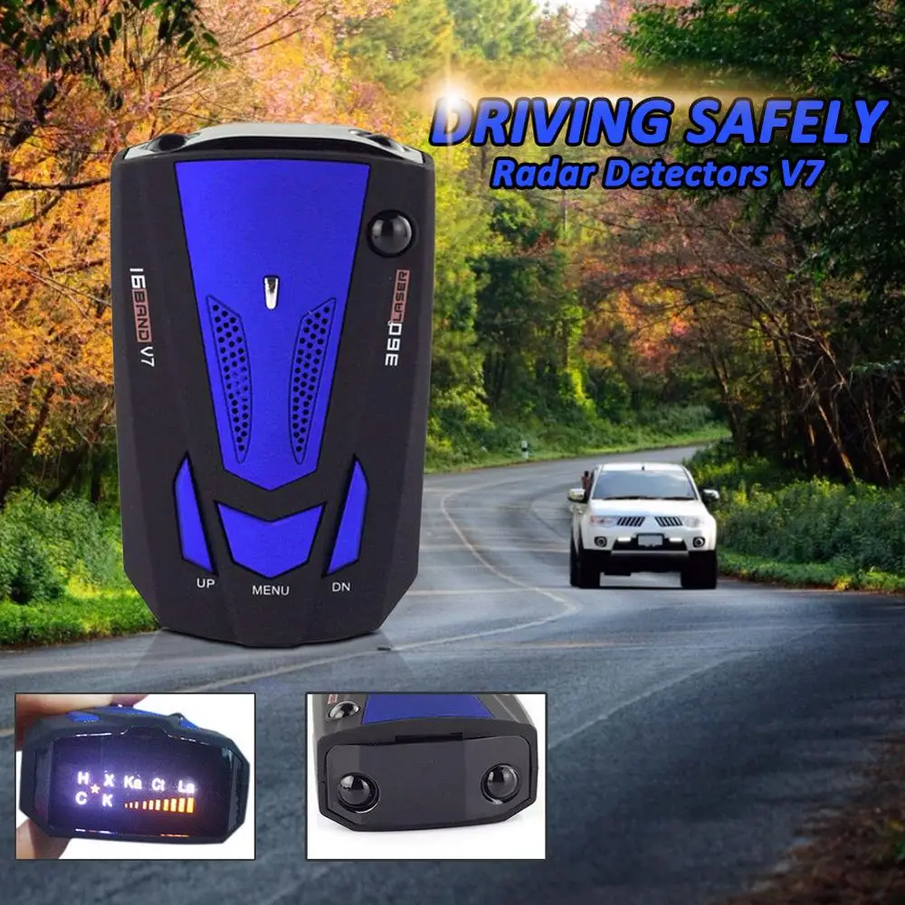 Car Radar Detector Auto 360 Degree Vehicle Speed Voice ...